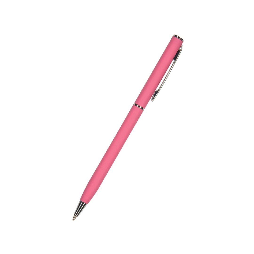 Ручка "Palermo" шариковая  автоматическая, коралловый металлический корпус, 0,7 мм, синяя