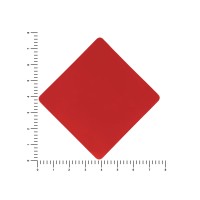 ПАТЧ РОМБ soft-touch (красный) 7,6 х 7,6 см