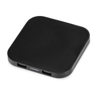 Беспроводная зарядка «Tile» с 2 USB-A, 5 Вт, черный