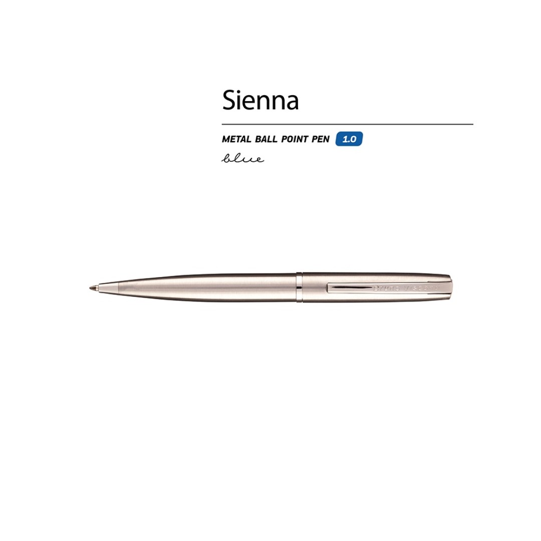 Ручка металлическая шариковая "Sienna", сталь