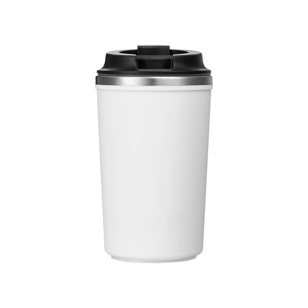 Герметичная термокружка на присоске "Kick", 350 мл, белый (Р)