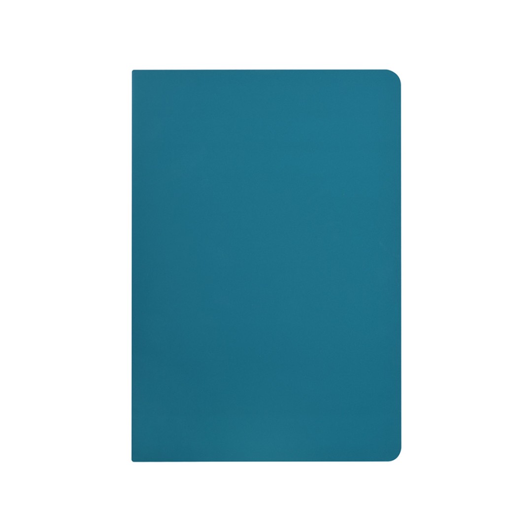 Бизнес-тетрадь А5 "Pragmatic Contrast", 40 листов в клетку, морская волна с черным срезом