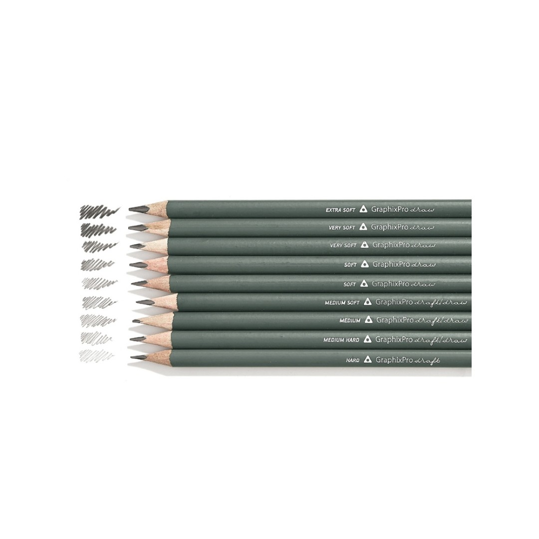 Набор чернографитовых карандашей  "Sketch & Art" ,12 шт. 2h-9b, металлическая коробка с ложементом