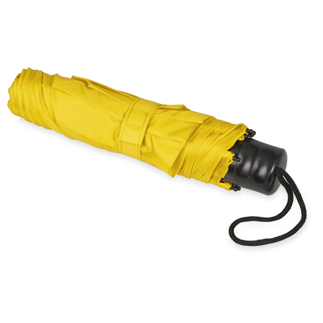 Зонт складной "Columbus", механический, 3 сложения, с чехлом, желтый