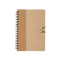 Крафтовый блокнот А5 в твердой обложке "Saharan Cypress", 80 листов 70 гр/м2 бумаги, натуральный