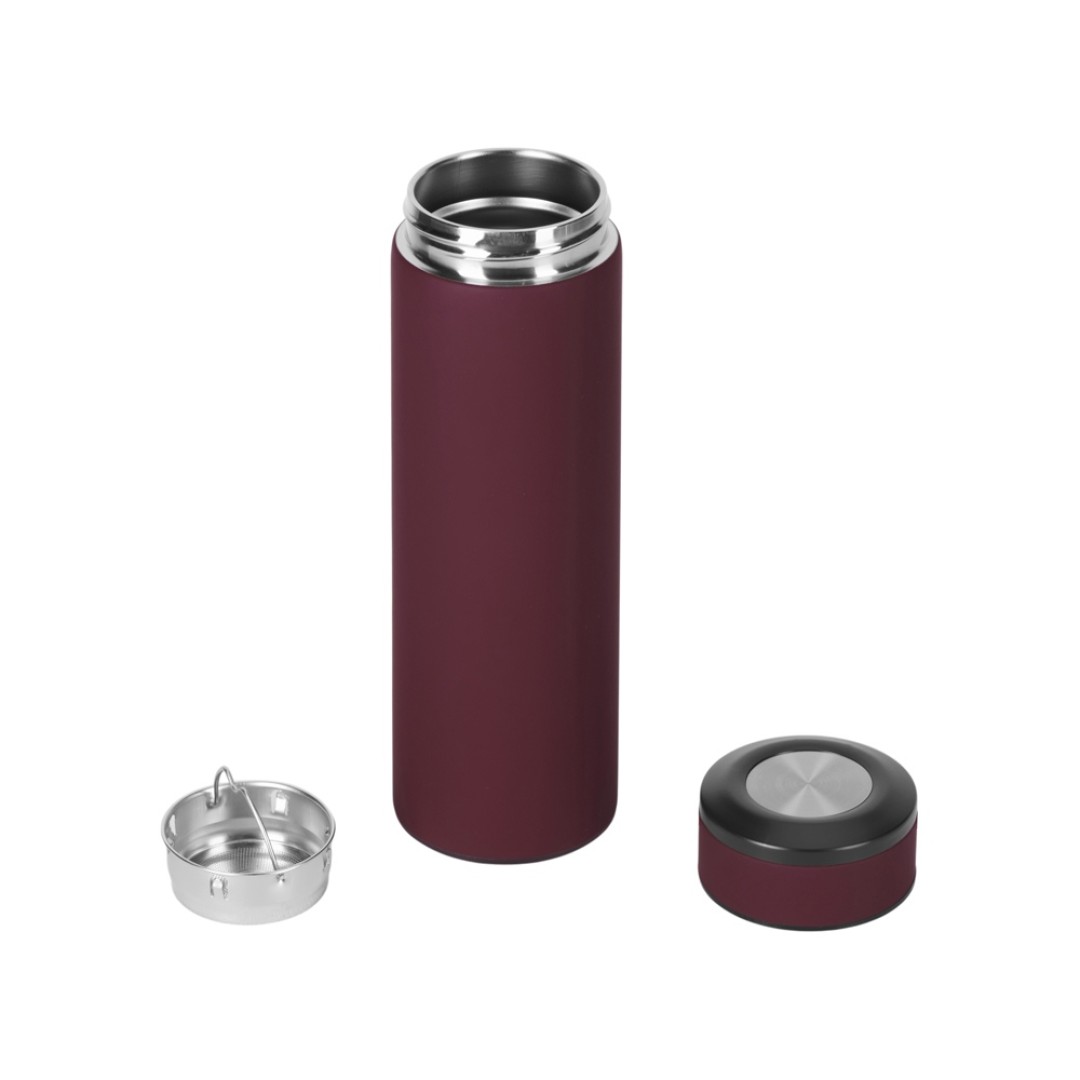 Термос «Confident» с покрытием soft-touch 420мл, бургунди