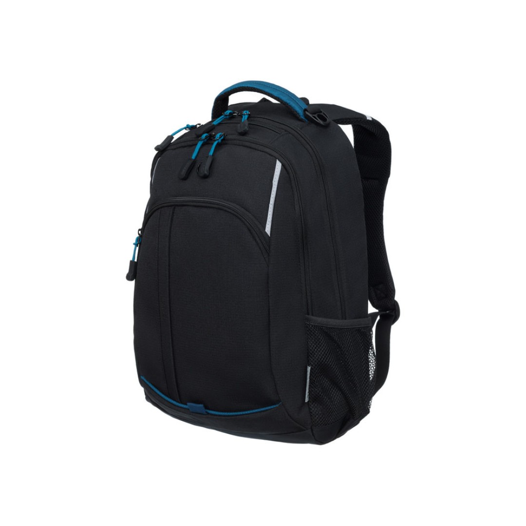 Рюкзак TORBER ROCKIT с отделением для ноутбука 15.6", чёрный/синий, нейлон, 32 х 14 х 50 см, 22л