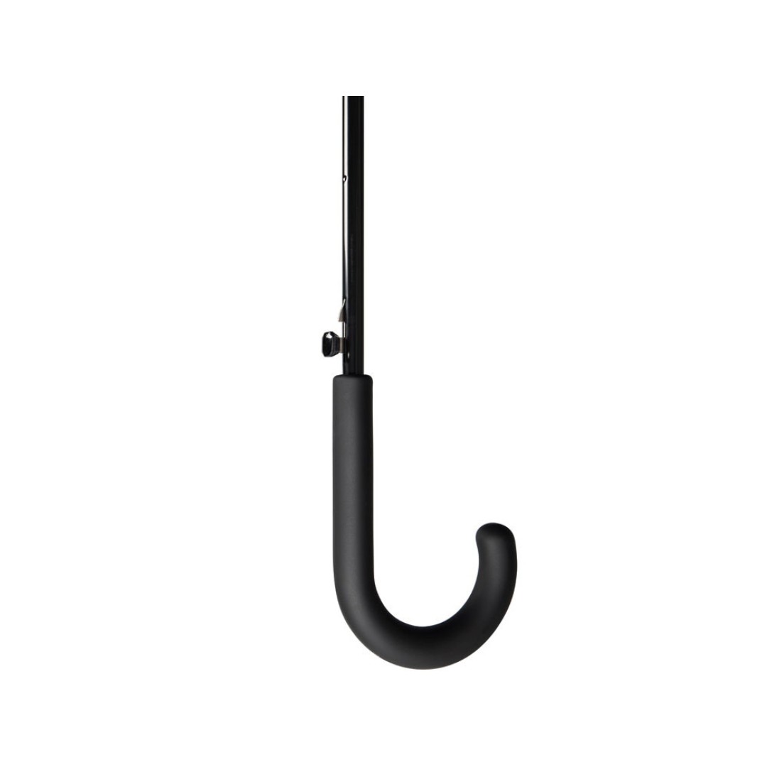 Зонт-трость Reviver с куполом из переработанного пластика, серый