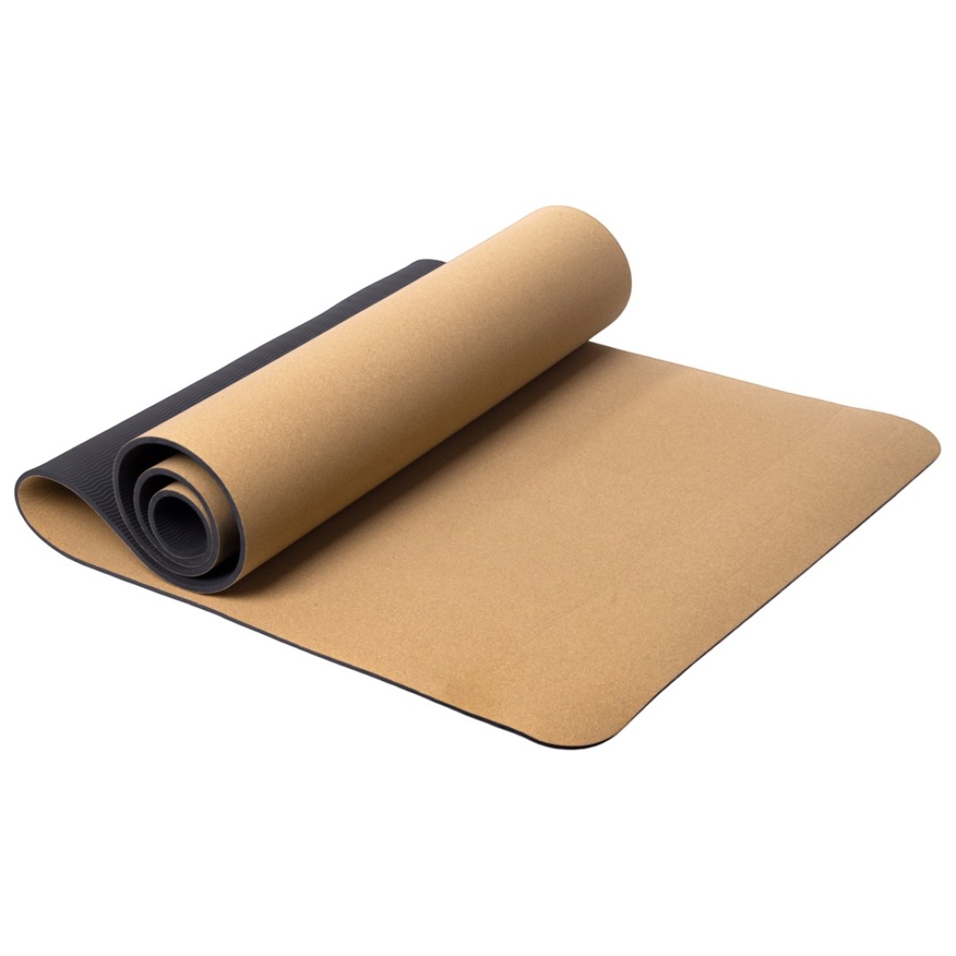 Пробковый коврик для йоги и фитнеса "Namaste"