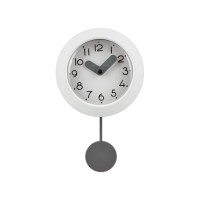 Настенные часы с маятником "Pendulum", белый
