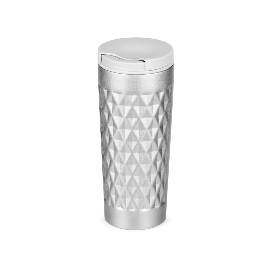 Герметичная вакуумная термокружка "Matrix",450 мл, серебристый