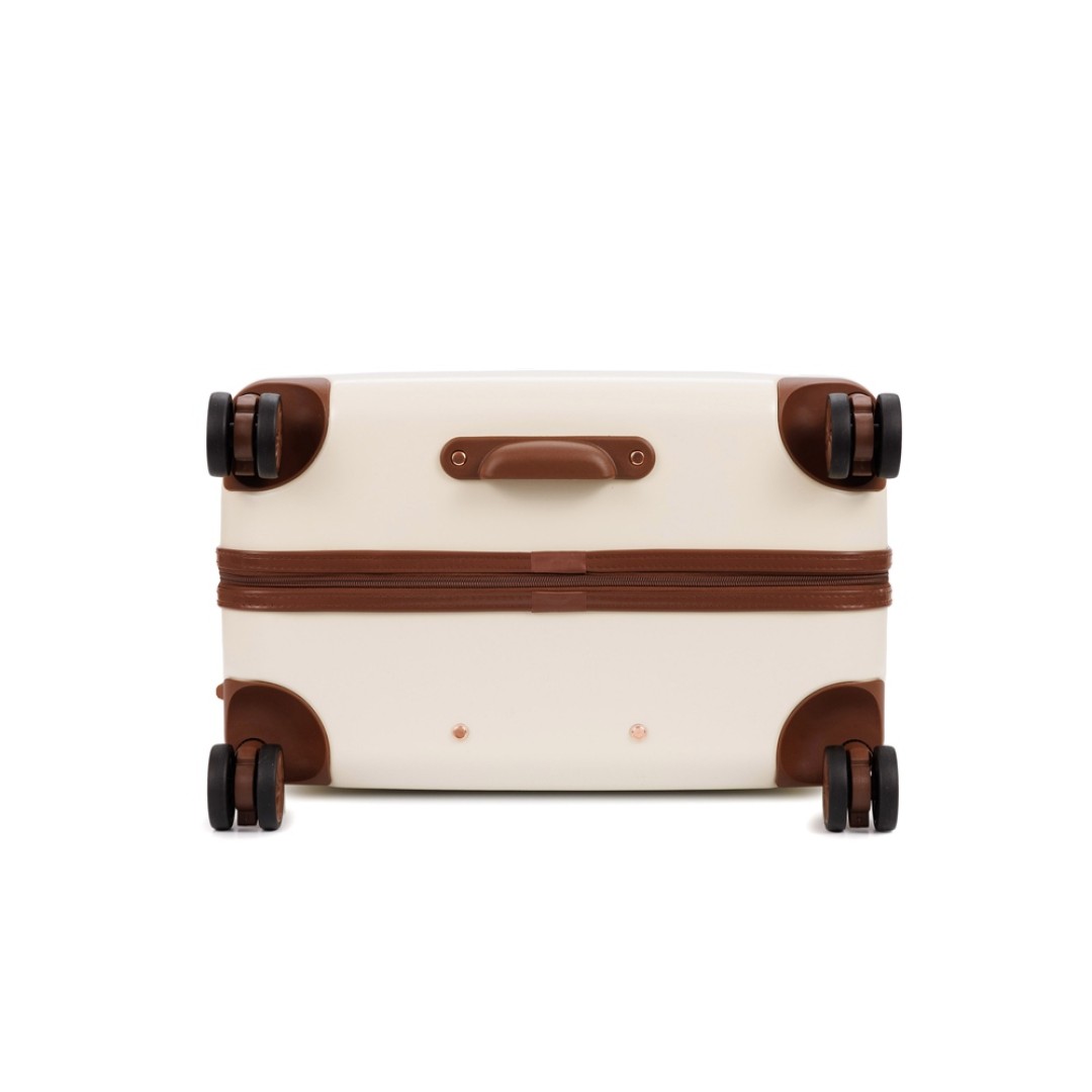 Чемодан BUGATTI Amelia, бежевый, поликарбонат / АБС-пластик, 50х29х76 см, 85 л