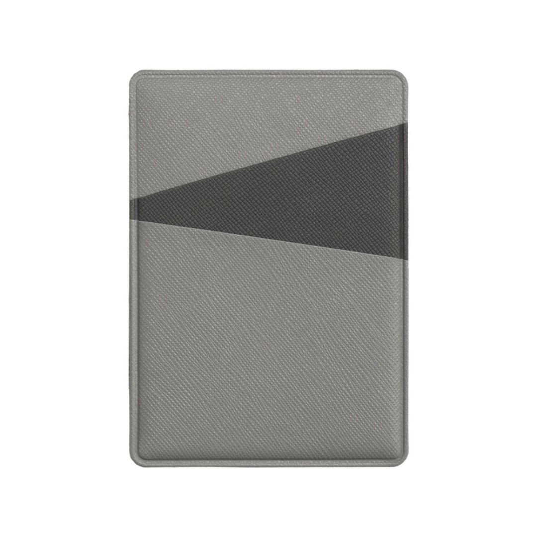 Картхолдер на 3 карты типа бейджа "Favor", светло-серый/темно-серый