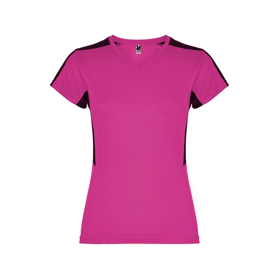 Футболка "Suzuka" женская, яркая фуксия /черный