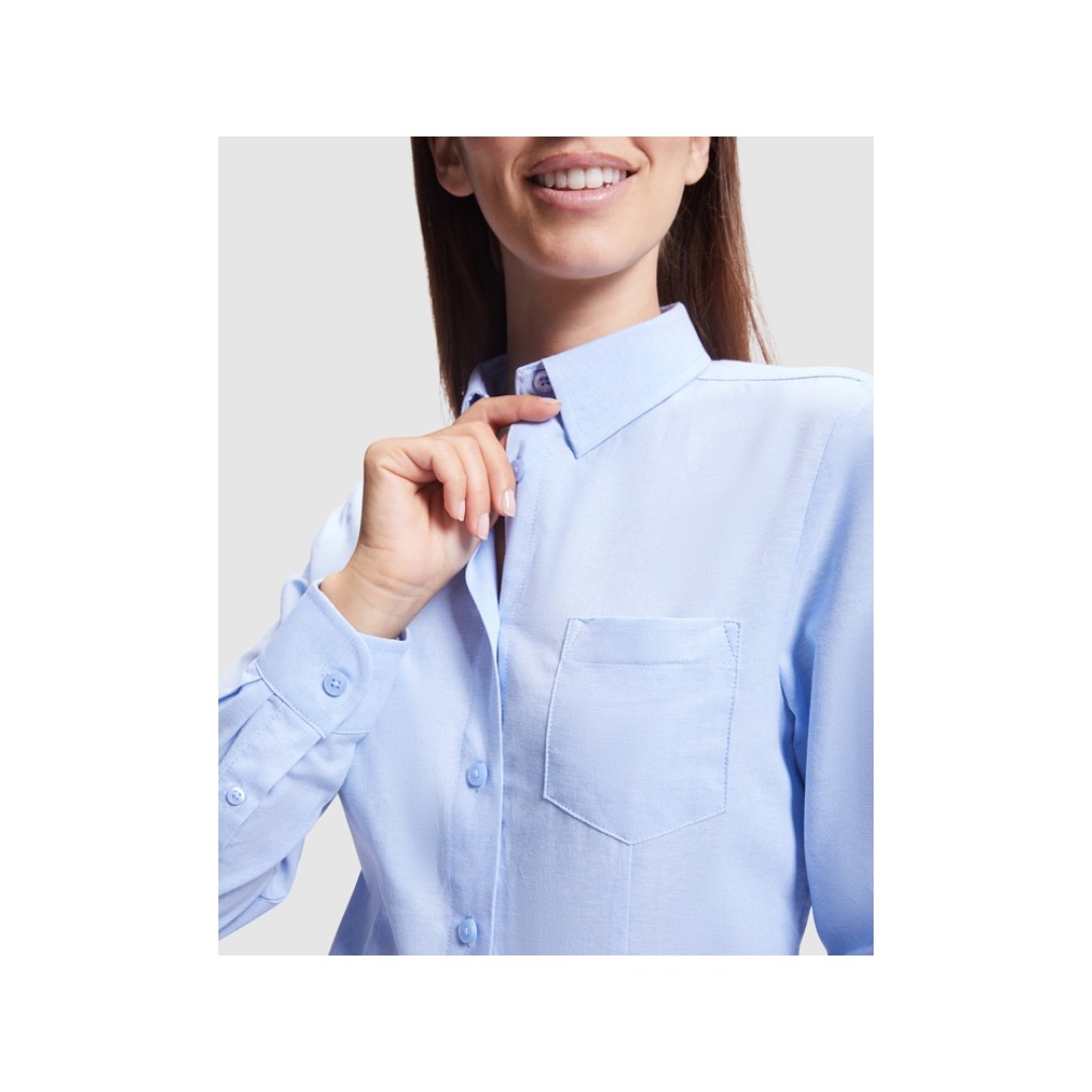Рубашка женская "Oxford", небесно-голубой