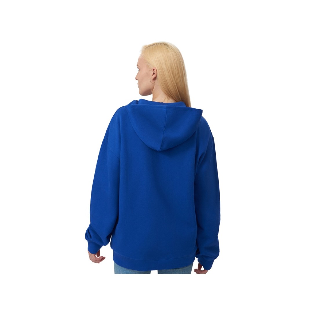 Толстовка оверсайз с капюшоном на молнии «Monaco», синий классический