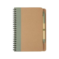 Блокнот "Priestly" с ручкой, зеленый яркий