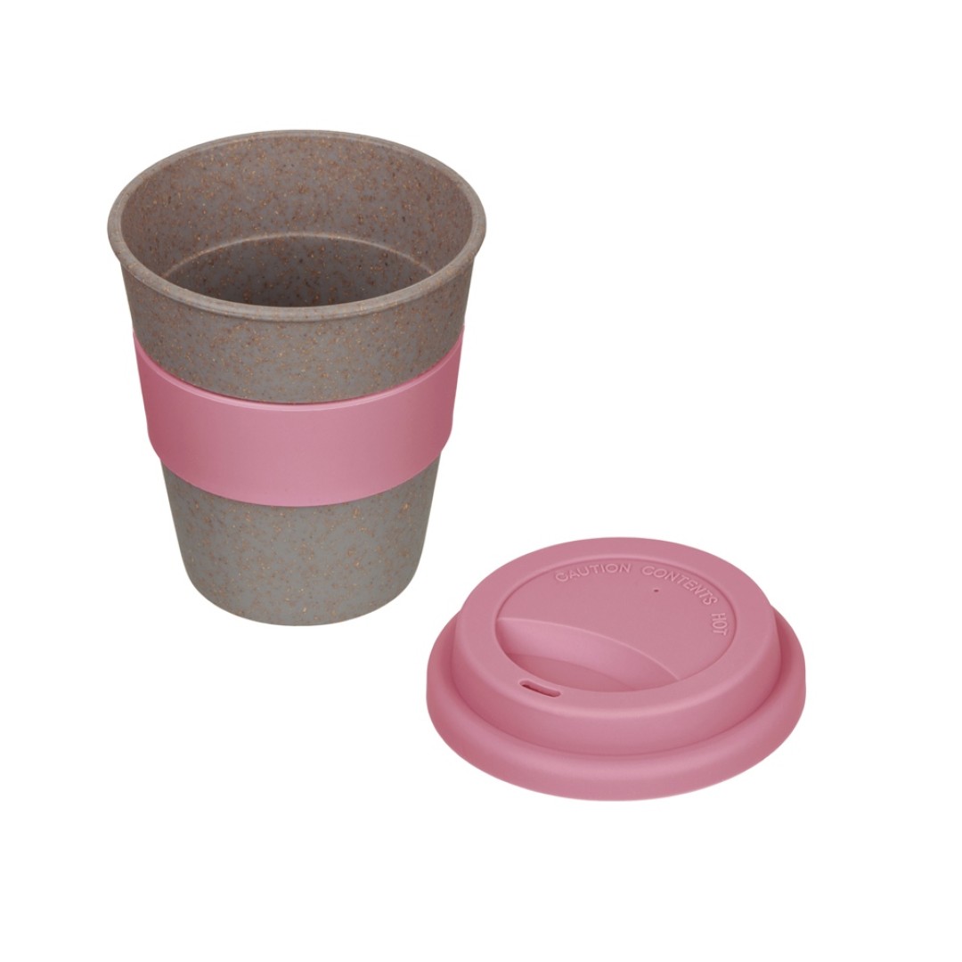 Стакан с силиконовой крышкой "Cafe", dust pink