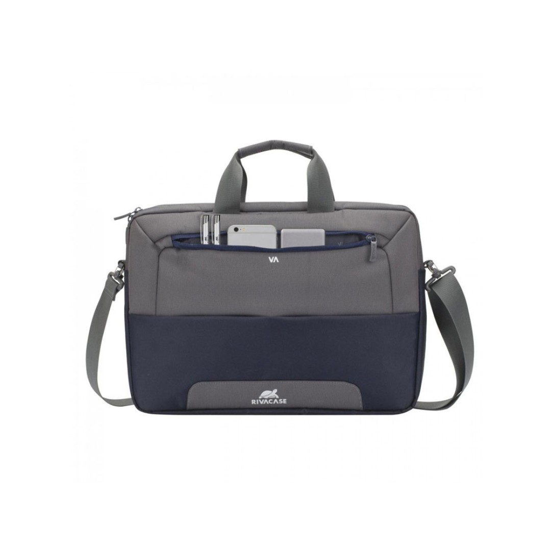 Сумка для ноутбука до 15.6", Стально-синий/серый.