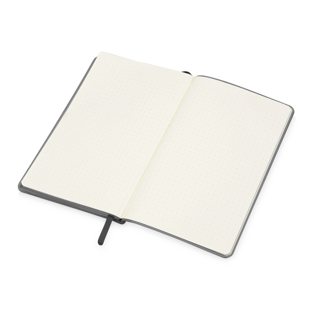 Блокнот «Notepeno» 130x205 мм с тонированными линованными страницами, серый (Р)