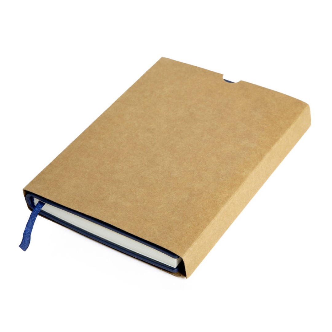 Бизнес блокнот А5 "Monoi" с клапаном, твердая обложка, 128 листов, темно-синий (Р)