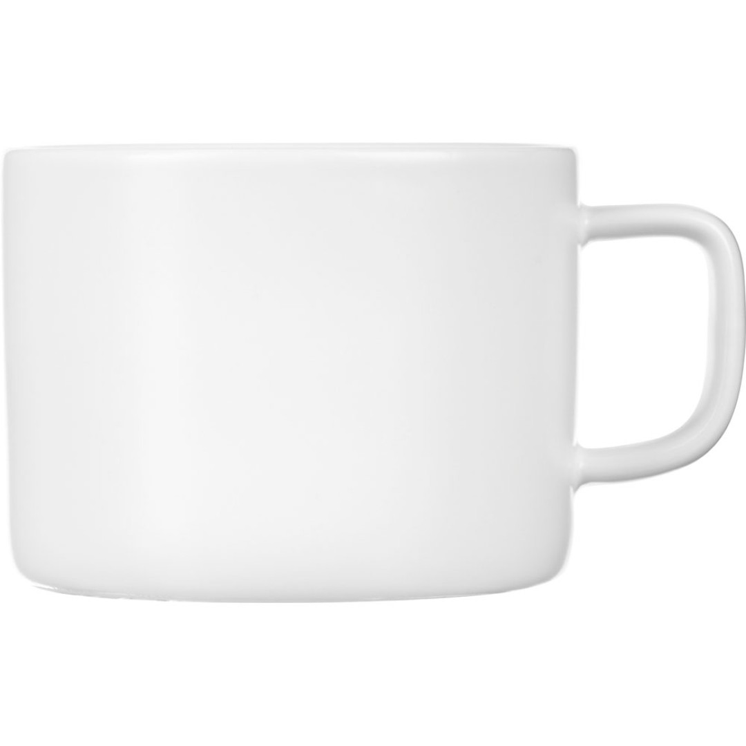 Чайная пара "Bristol": блюдце прямоугольное, чашка, коробка, белый