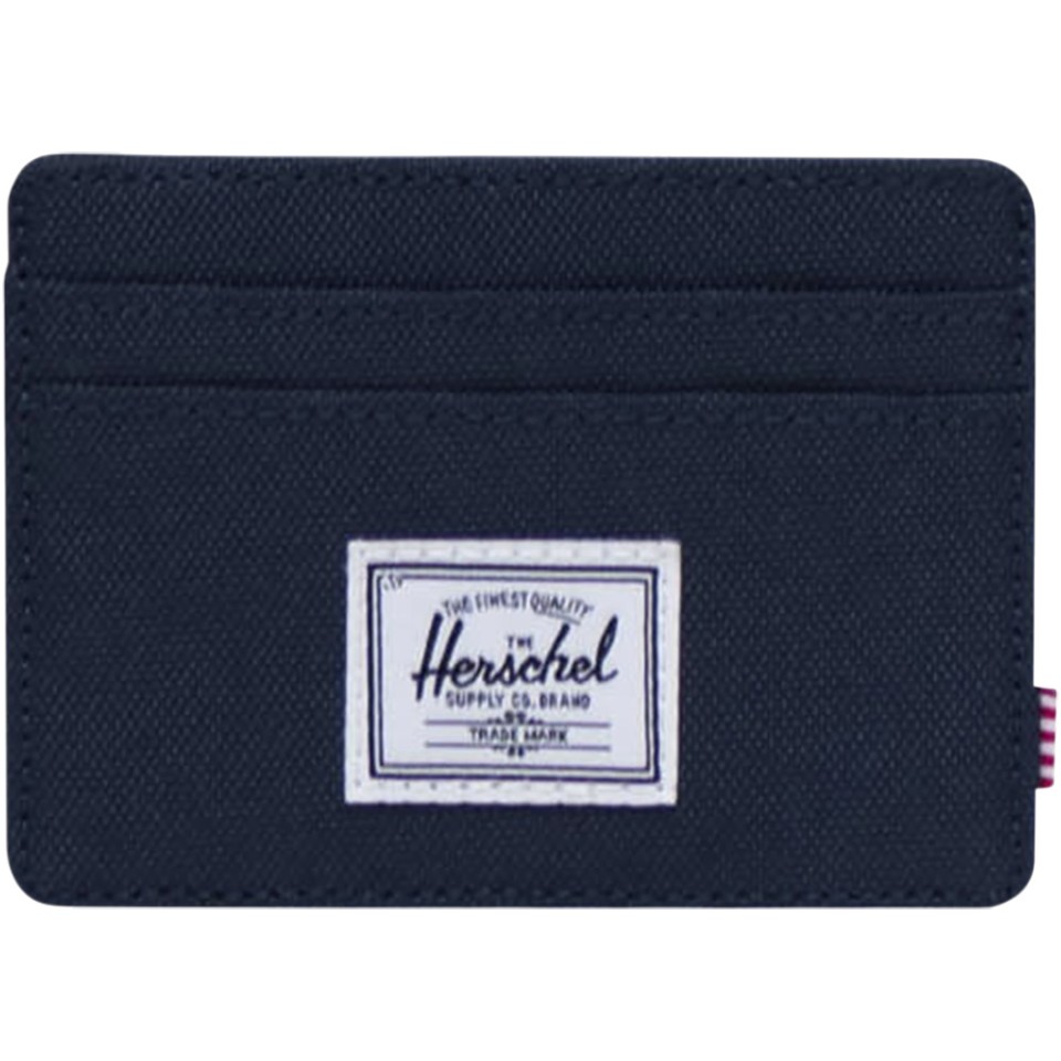 Herschel Charlie держатель для карт с RFID-защитой из переработанного материала - темно - синий navy