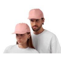 Бейсболка "Poly" 5-ти панельная 120гр, лососевый