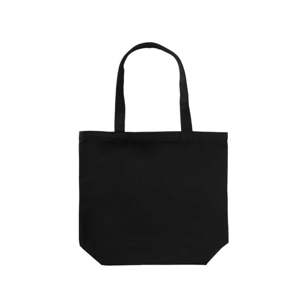 Сумка с широким дном и боками, черный