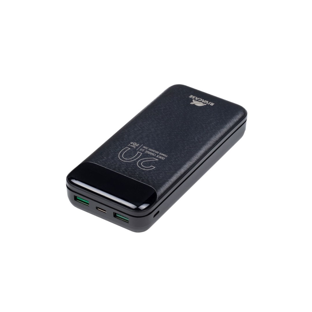 RIVACASE VA2582 (20 000mAh), QC/PD 22.5W внешний аккумулятор с дисплеем, черный /24