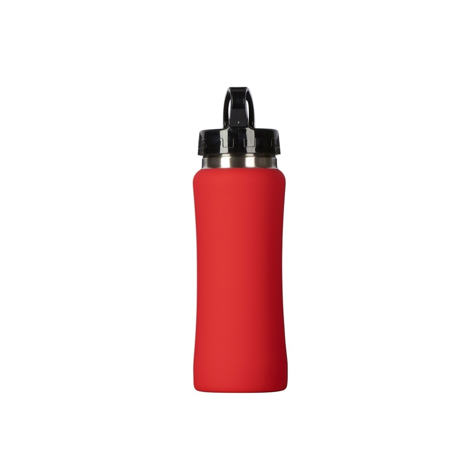 Бутылка для воды "Bottle C1", сталь, soft touch, 600 мл, красный