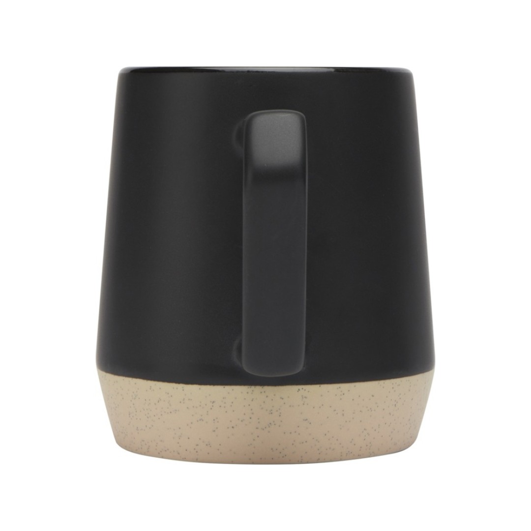 Dolce керамическая кружка объемом 300 мл с матовой отделкой, сплошной черный