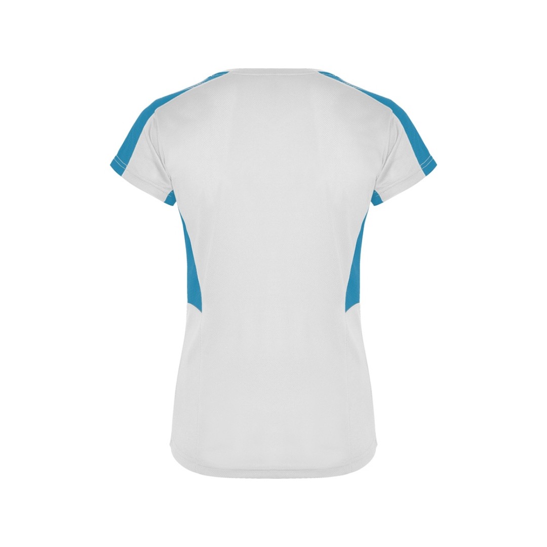 Футболка "Suzuka" женская, белый/бирюзовый