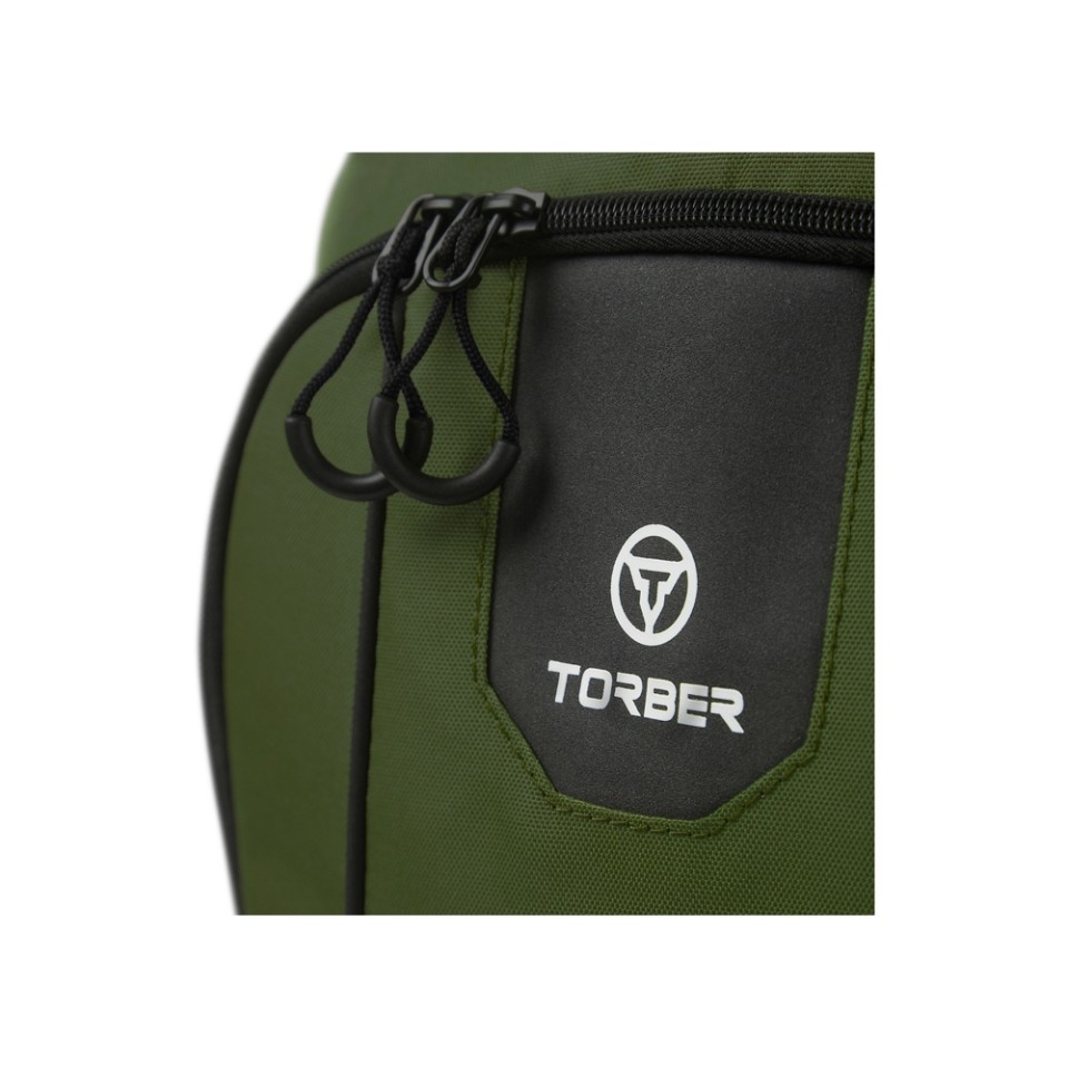 Рюкзак TORBER ROCKIT с отделением для ноутбука 15,6", зеленый, полиэстер 600D, 46 х 30 x 13 см