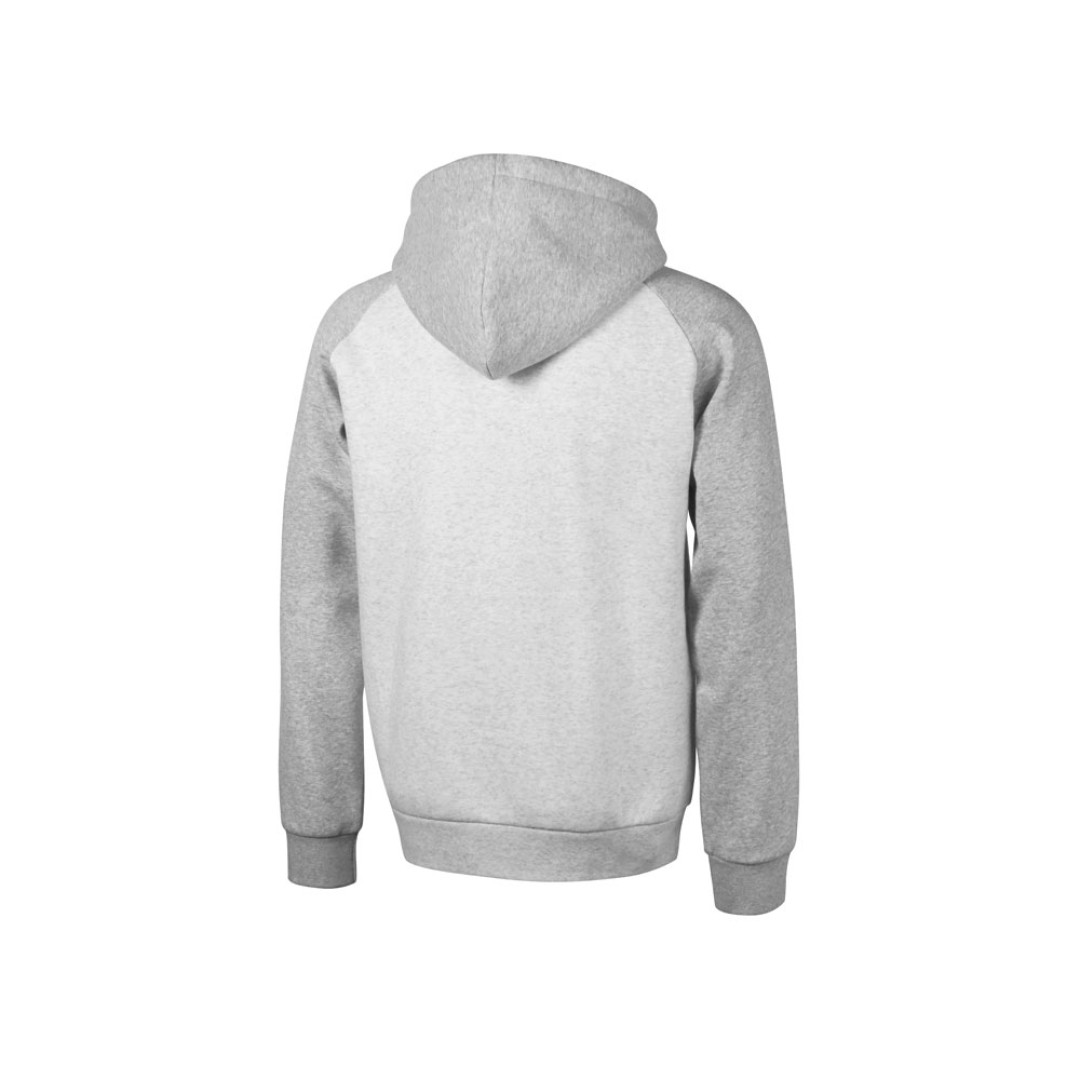 Толстовка с капюшоном «Dublin» мужская, серый меланж/белый меланж