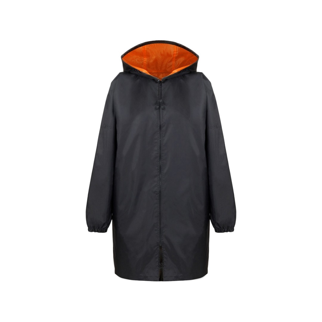 Дождевик «Bi-color» унисекс, оранжевый/черный