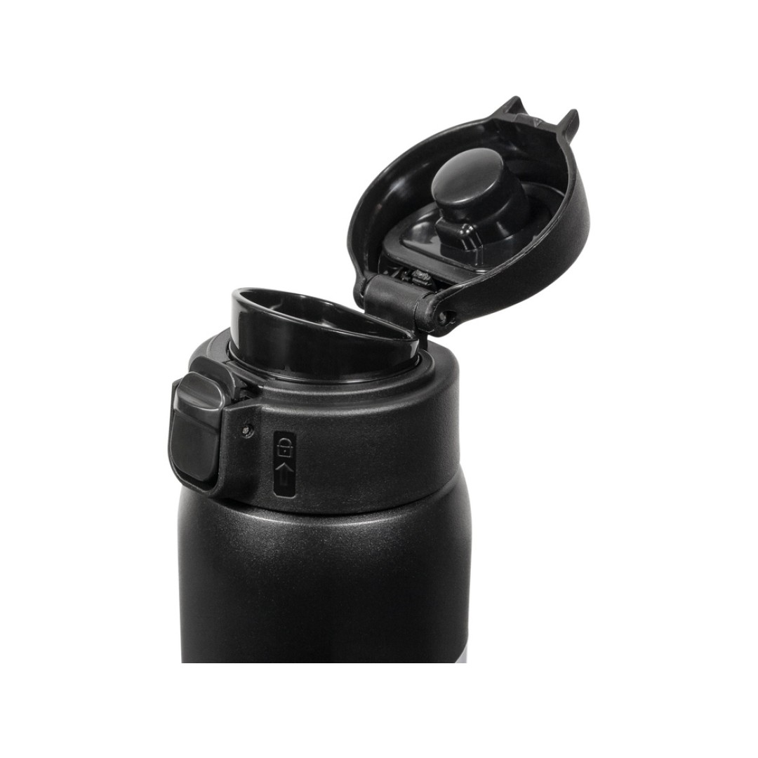 Термокружка Relaxika 701 (0,48 литра), черная (без лого)