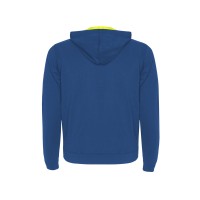 Толстовка на молнии "Fuji", королевский синий/неоновый желтый