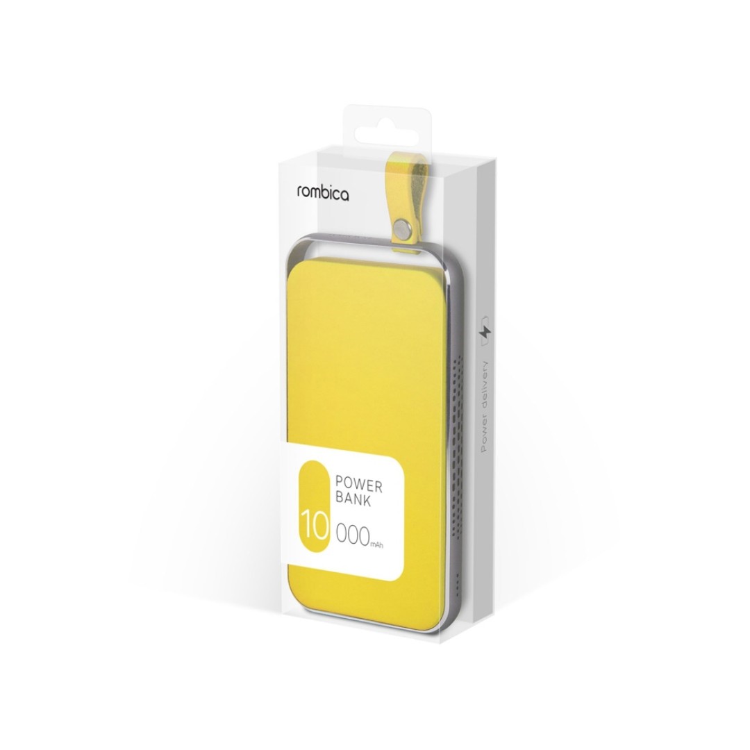 Внешний аккумулятор Rombica NEO Electron Yellow, 10000 мАч, желтый (Р)