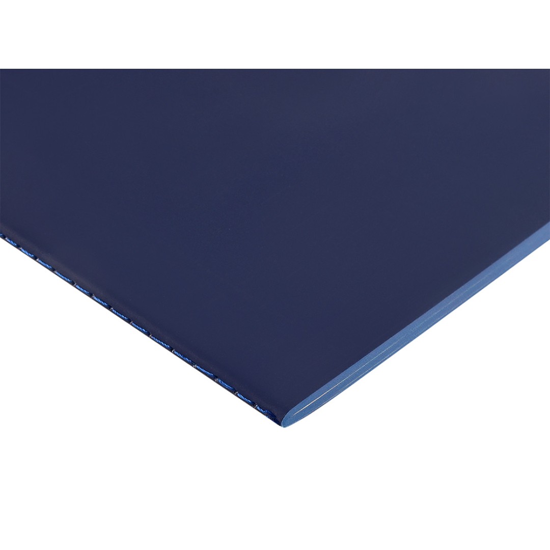 Бизнес-тетрадь А5 "Pragmatic Contrast", 40 листов в клетку, темно-синий с синим срезом