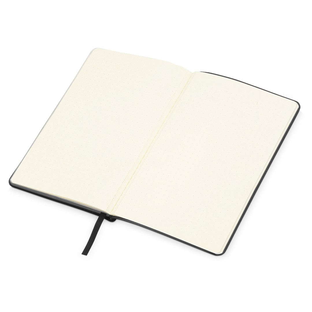 Блокнот «Notepeno» 130x205 мм с тонированными линованными страницами, черный