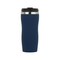 Термокружка "Double wall mug C1", soft touch, 350 мл, темно-синий (Р)