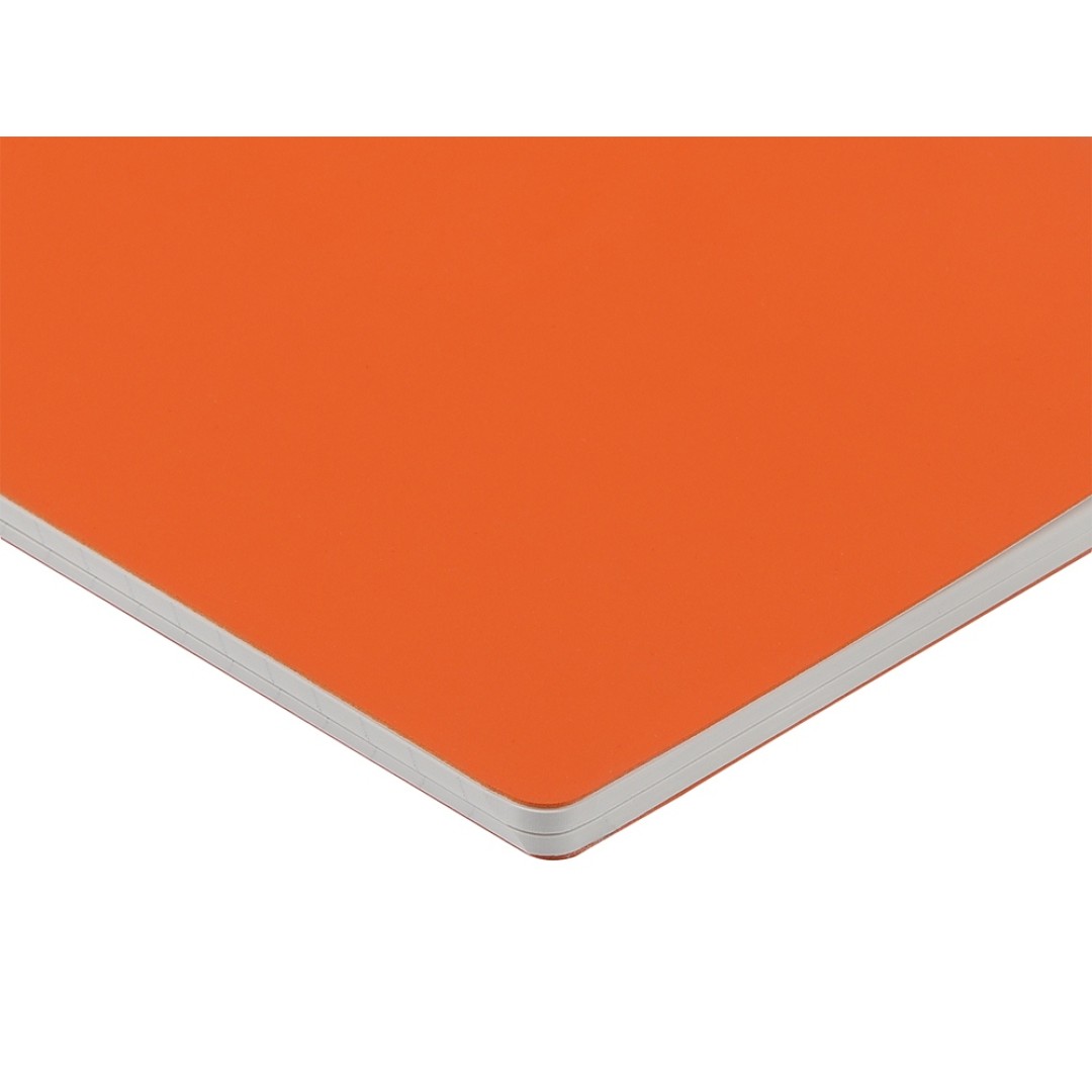 Тетрадь с каменной бумагой А5 "Carrara" 40 л., линейка, оранжевый