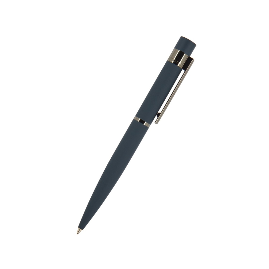 Ручка "Verona" шариковая автоматическая, синий металлический корпус 1.0 мм, синяя