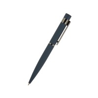 Ручка "Verona" шариковая автоматическая, синий металлический корпус 1.0 мм, синяя