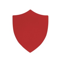 ПАТЧ ЩИТ soft-touch (красный) 6,6 х 5,5 см