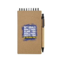 Flipper липкий блокнот с шариковой ручкой - Натуральный