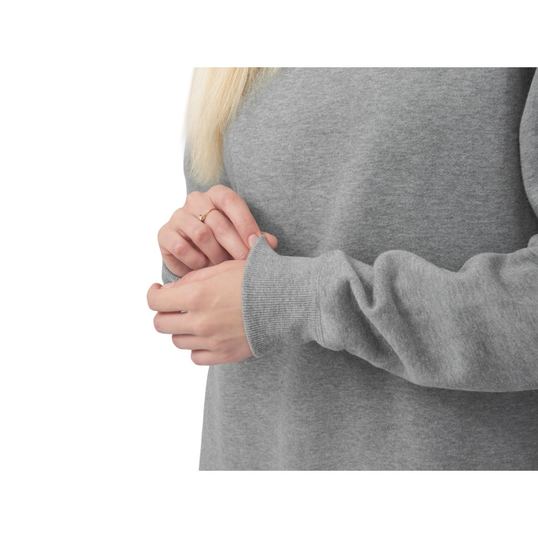 Свитшот оверсайз «Lisbon» унисекс, серый меланж