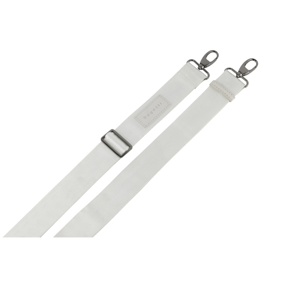 Сумка-шоппер BUGATTI Elsa, белая, воловья кожа/полиэстер, 46х11х31,5 см