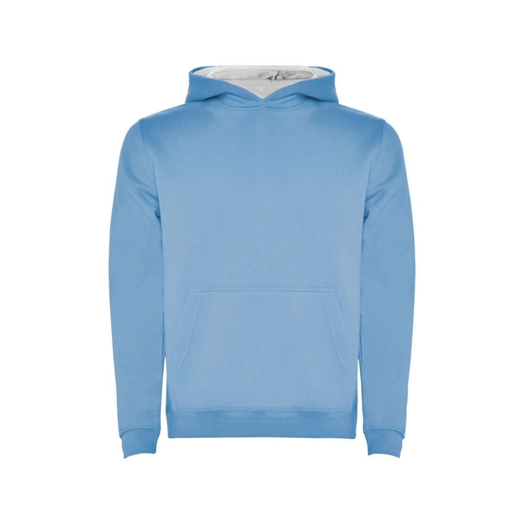 Толстовка с капюшоном "Urban" детская, небесно-голубой/белый